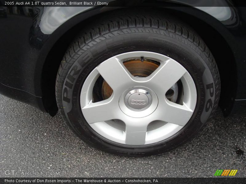 Brilliant Black / Ebony 2005 Audi A4 1.8T quattro Sedan