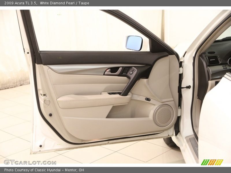 White Diamond Pearl / Taupe 2009 Acura TL 3.5