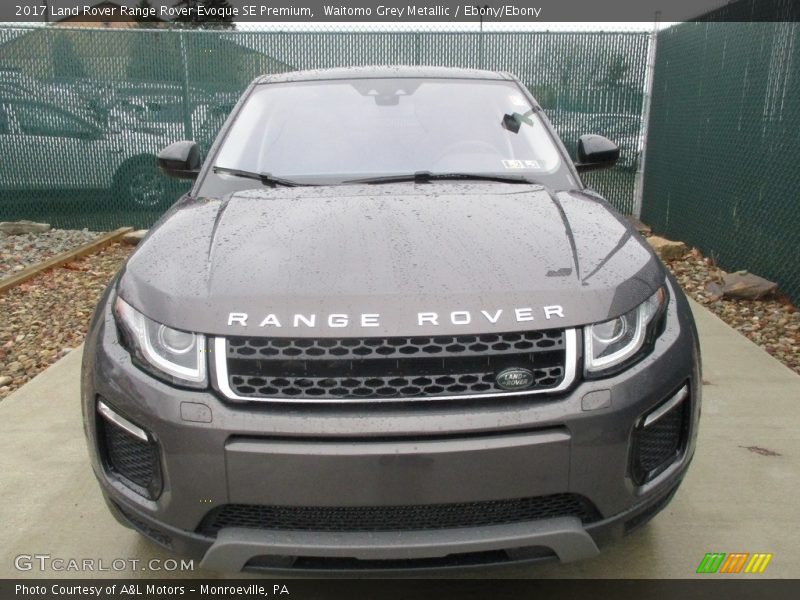 Waitomo Grey Metallic / Ebony/Ebony 2017 Land Rover Range Rover Evoque SE Premium