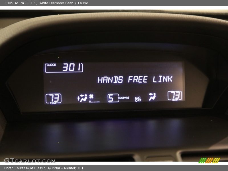 White Diamond Pearl / Taupe 2009 Acura TL 3.5