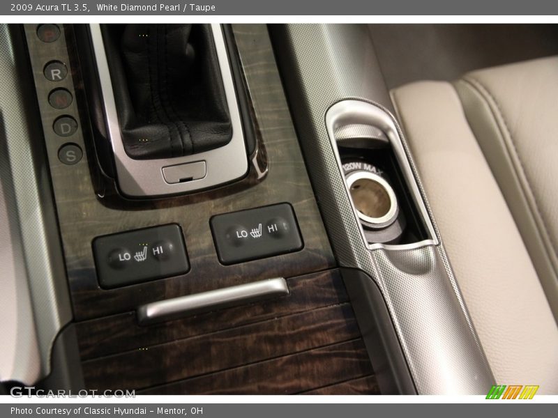 White Diamond Pearl / Taupe 2009 Acura TL 3.5
