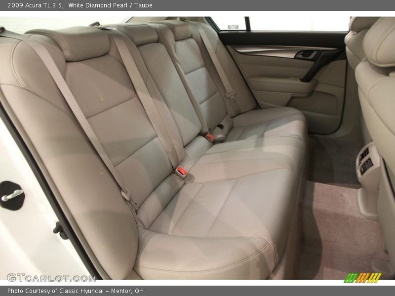 White Diamond Pearl / Taupe 2009 Acura TL 3.5
