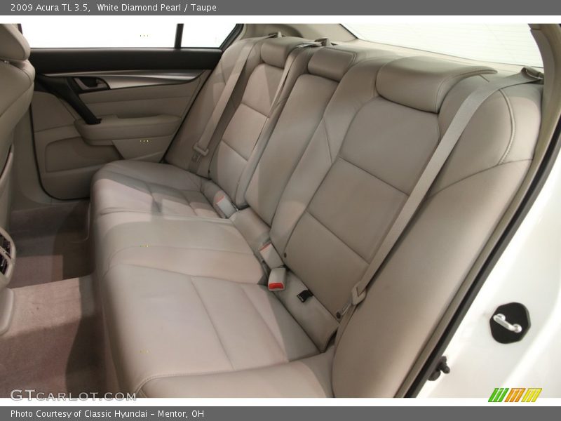 White Diamond Pearl / Taupe 2009 Acura TL 3.5