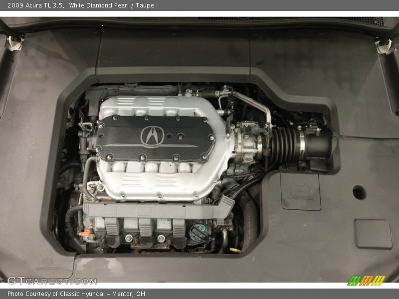 White Diamond Pearl / Taupe 2009 Acura TL 3.5