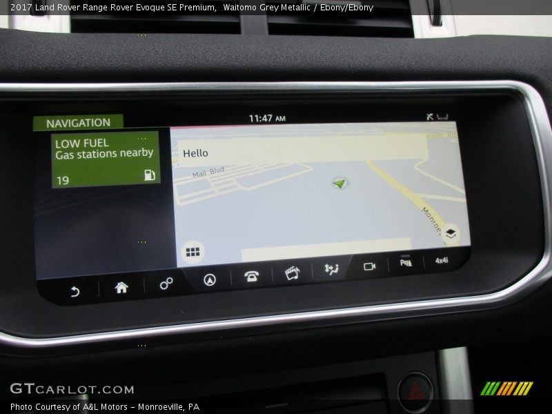 Waitomo Grey Metallic / Ebony/Ebony 2017 Land Rover Range Rover Evoque SE Premium