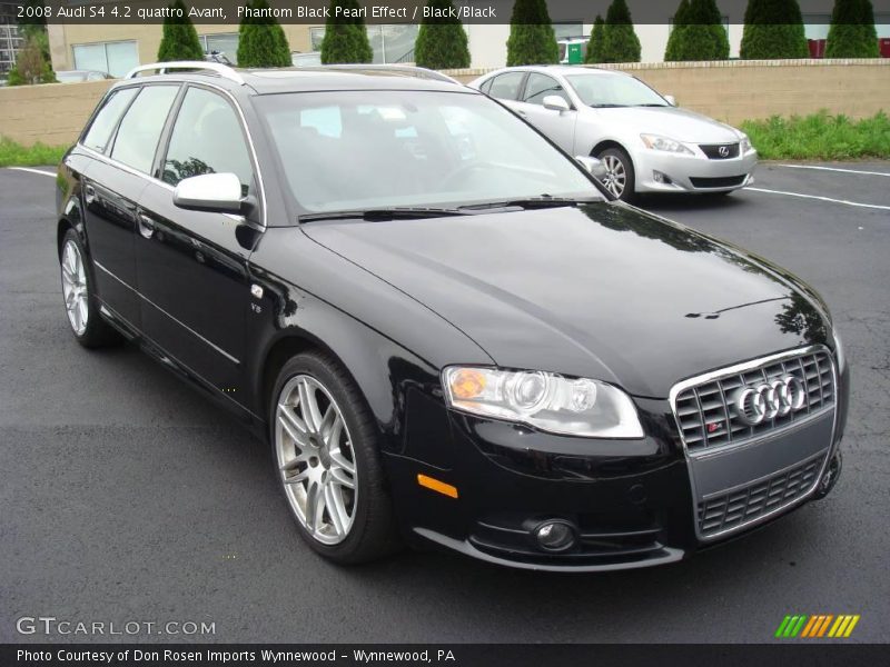 Phantom Black Pearl Effect / Black/Black 2008 Audi S4 4.2 quattro Avant