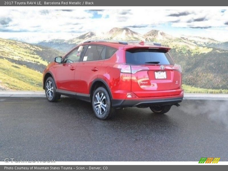 Barcelona Red Metallic / Black 2017 Toyota RAV4 LE