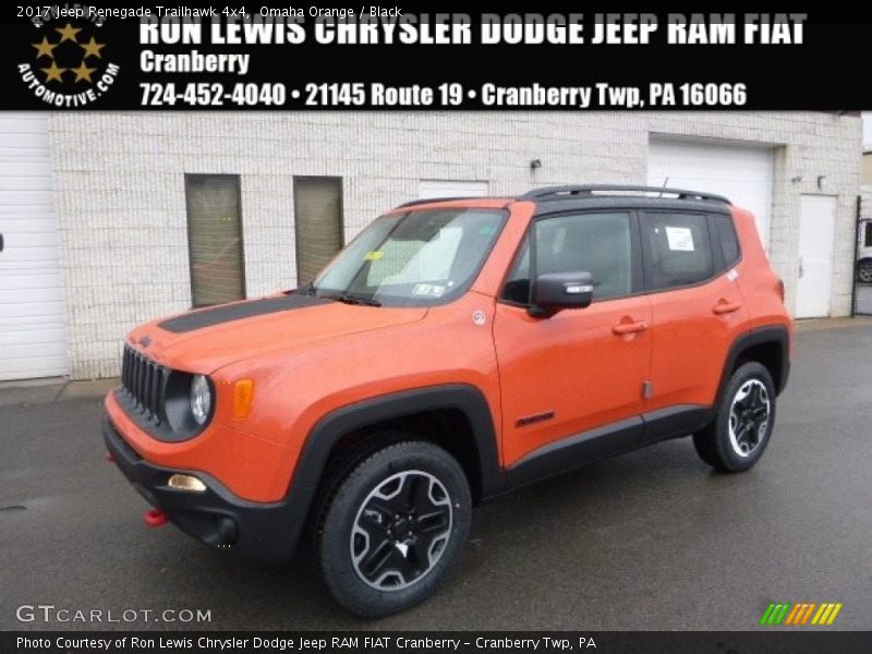 Omaha Orange / Black 2017 Jeep Renegade Trailhawk 4x4