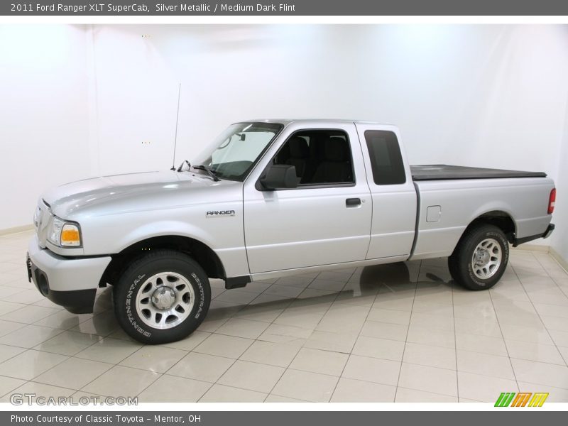 Silver Metallic / Medium Dark Flint 2011 Ford Ranger XLT SuperCab