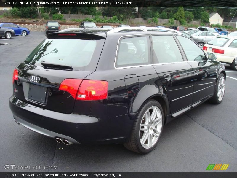 Phantom Black Pearl Effect / Black/Black 2008 Audi S4 4.2 quattro Avant