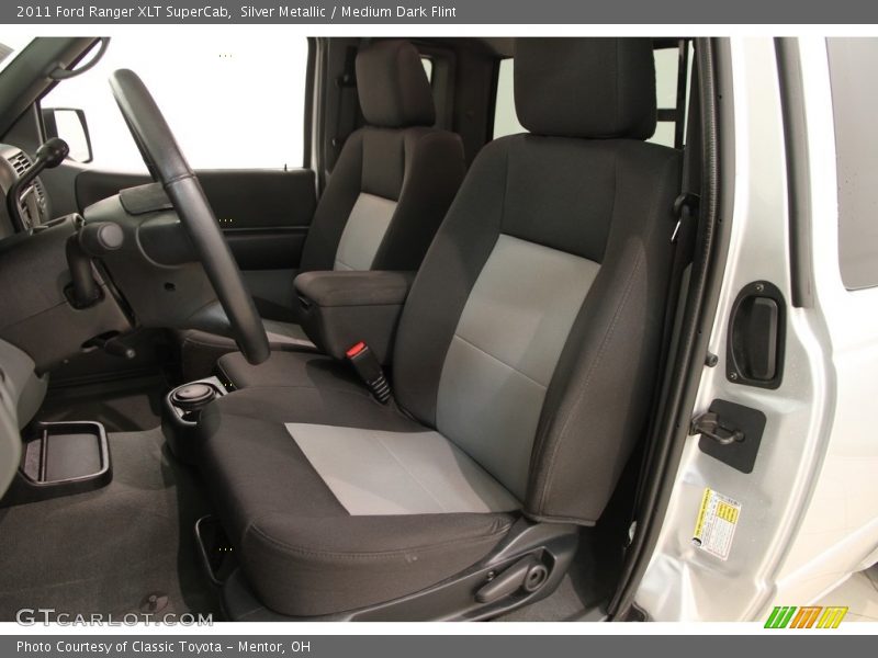 Silver Metallic / Medium Dark Flint 2011 Ford Ranger XLT SuperCab