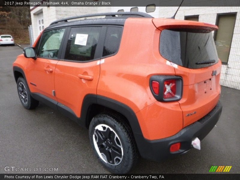 Omaha Orange / Black 2017 Jeep Renegade Trailhawk 4x4