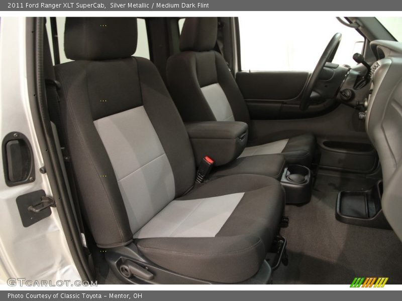 Silver Metallic / Medium Dark Flint 2011 Ford Ranger XLT SuperCab