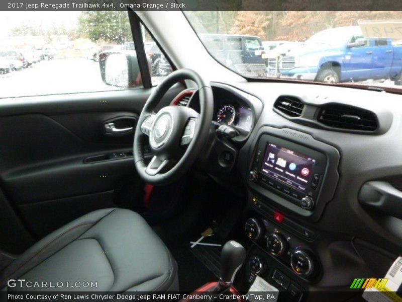 Omaha Orange / Black 2017 Jeep Renegade Trailhawk 4x4