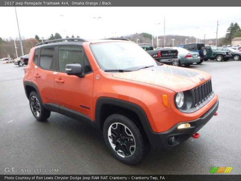 Omaha Orange / Black 2017 Jeep Renegade Trailhawk 4x4