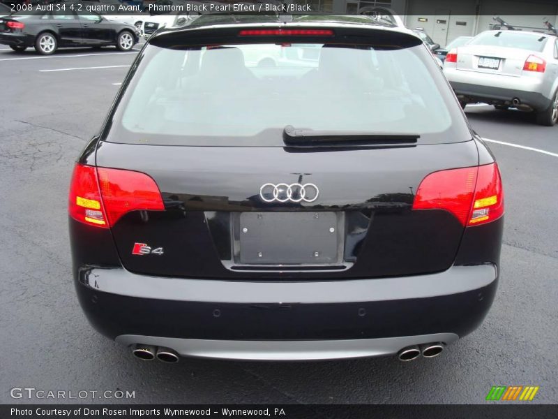 Phantom Black Pearl Effect / Black/Black 2008 Audi S4 4.2 quattro Avant