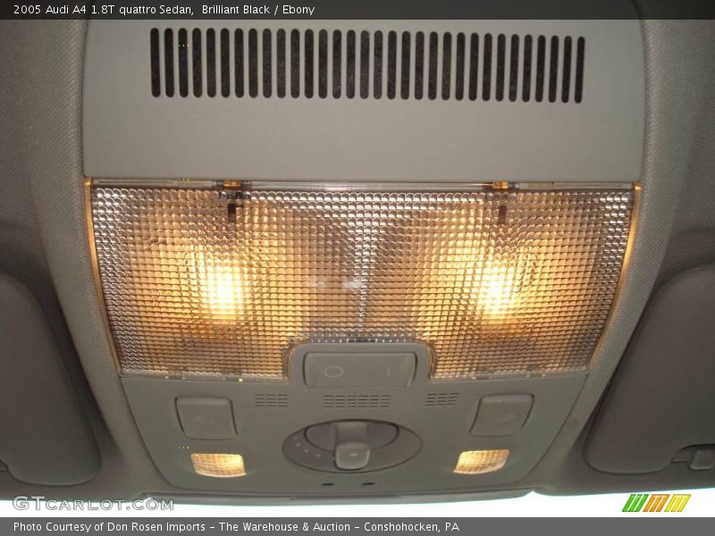Brilliant Black / Ebony 2005 Audi A4 1.8T quattro Sedan