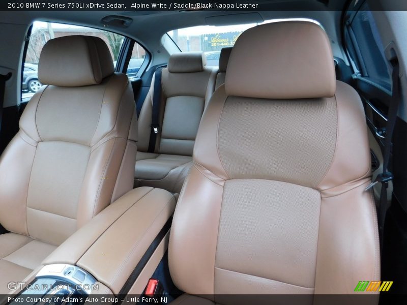 Alpine White / Saddle/Black Nappa Leather 2010 BMW 7 Series 750Li xDrive Sedan