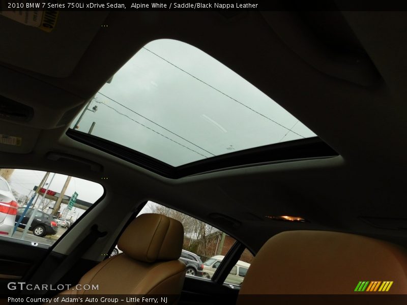 Alpine White / Saddle/Black Nappa Leather 2010 BMW 7 Series 750Li xDrive Sedan