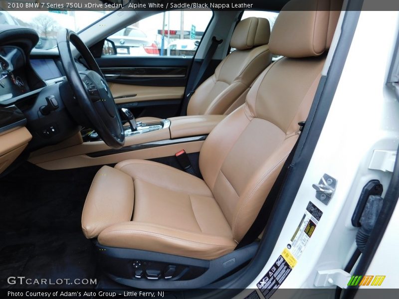 Alpine White / Saddle/Black Nappa Leather 2010 BMW 7 Series 750Li xDrive Sedan