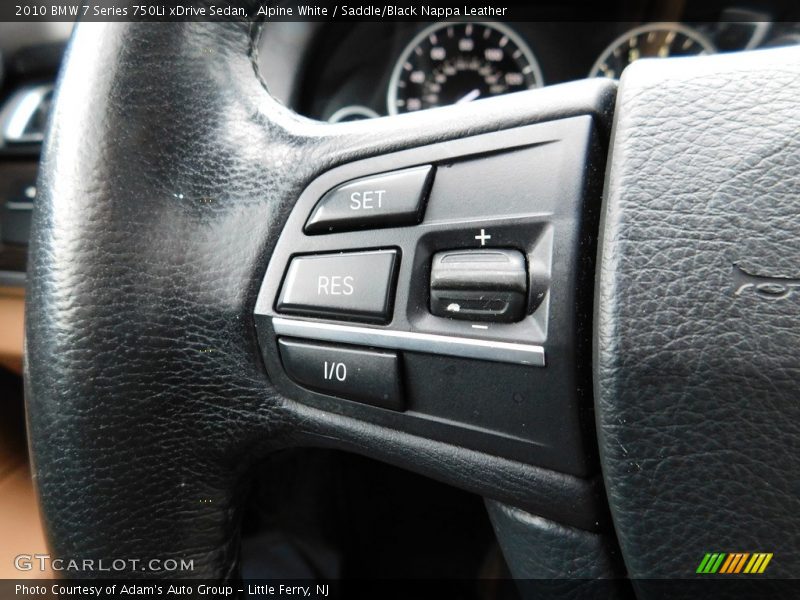 Alpine White / Saddle/Black Nappa Leather 2010 BMW 7 Series 750Li xDrive Sedan