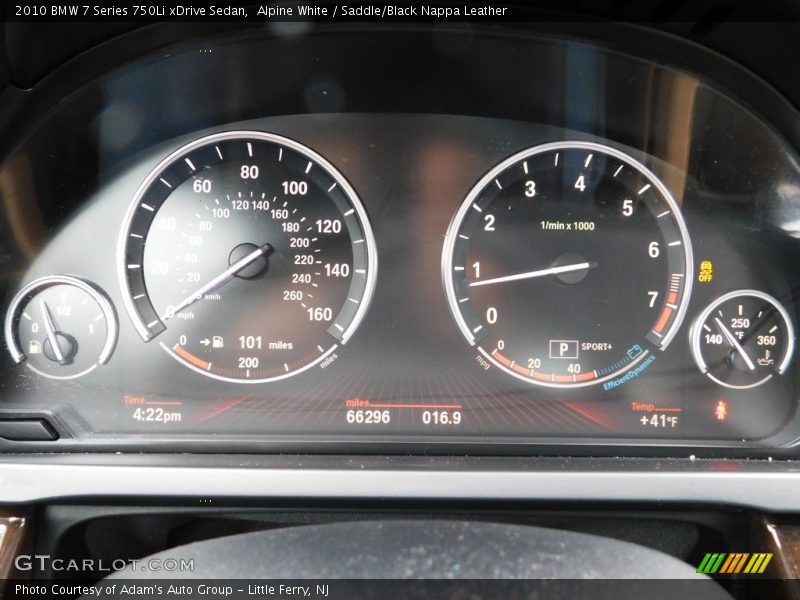 Alpine White / Saddle/Black Nappa Leather 2010 BMW 7 Series 750Li xDrive Sedan