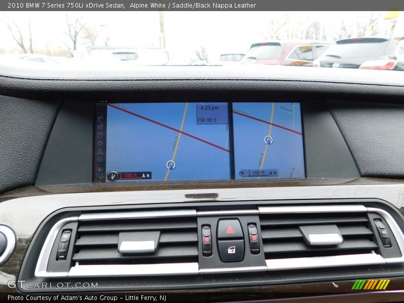 Alpine White / Saddle/Black Nappa Leather 2010 BMW 7 Series 750Li xDrive Sedan