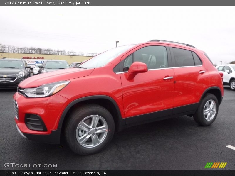 Red Hot / Jet Black 2017 Chevrolet Trax LT AWD