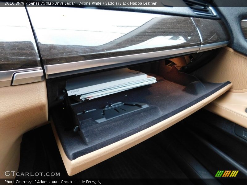 Alpine White / Saddle/Black Nappa Leather 2010 BMW 7 Series 750Li xDrive Sedan