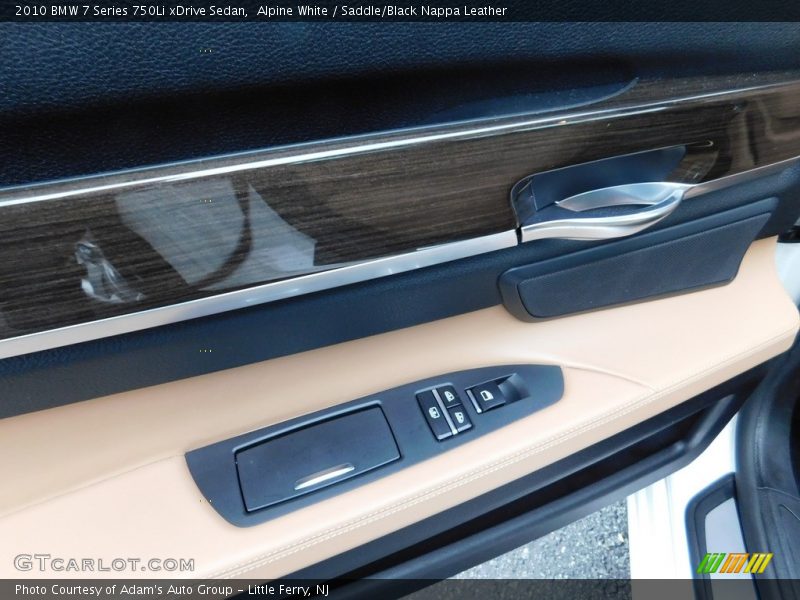 Alpine White / Saddle/Black Nappa Leather 2010 BMW 7 Series 750Li xDrive Sedan