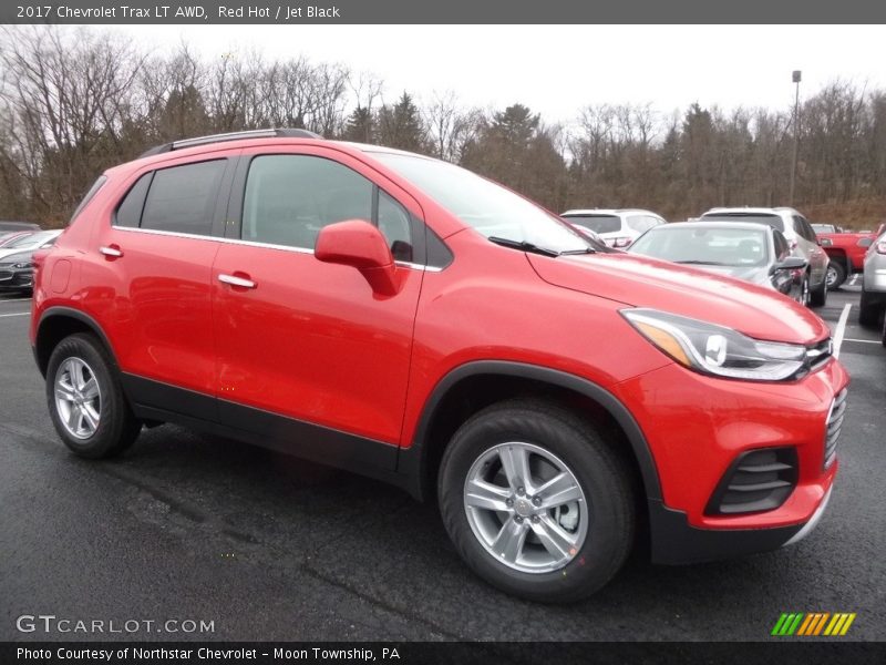 Red Hot / Jet Black 2017 Chevrolet Trax LT AWD