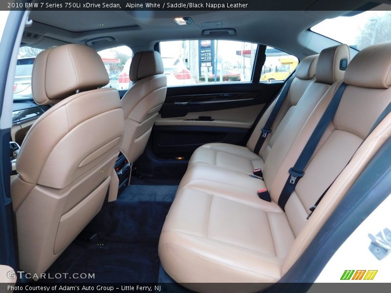 Alpine White / Saddle/Black Nappa Leather 2010 BMW 7 Series 750Li xDrive Sedan