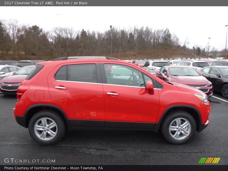 Red Hot / Jet Black 2017 Chevrolet Trax LT AWD
