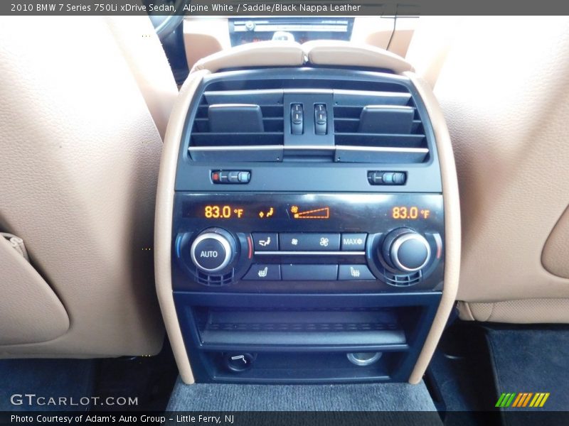 Alpine White / Saddle/Black Nappa Leather 2010 BMW 7 Series 750Li xDrive Sedan