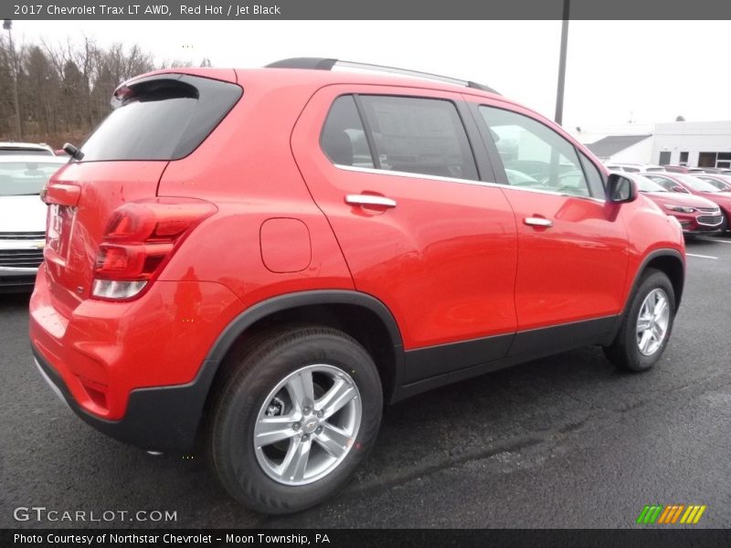Red Hot / Jet Black 2017 Chevrolet Trax LT AWD