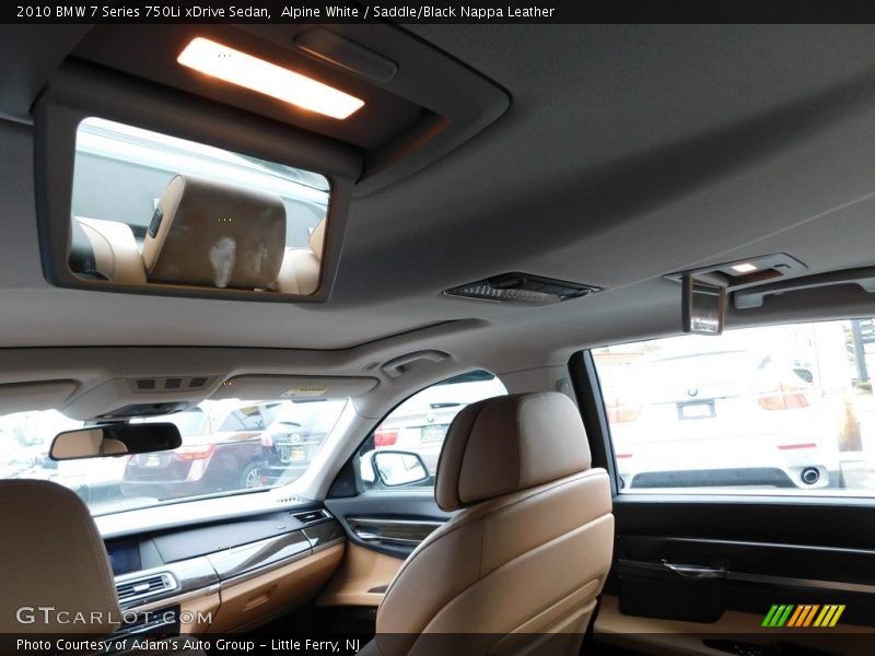 Alpine White / Saddle/Black Nappa Leather 2010 BMW 7 Series 750Li xDrive Sedan