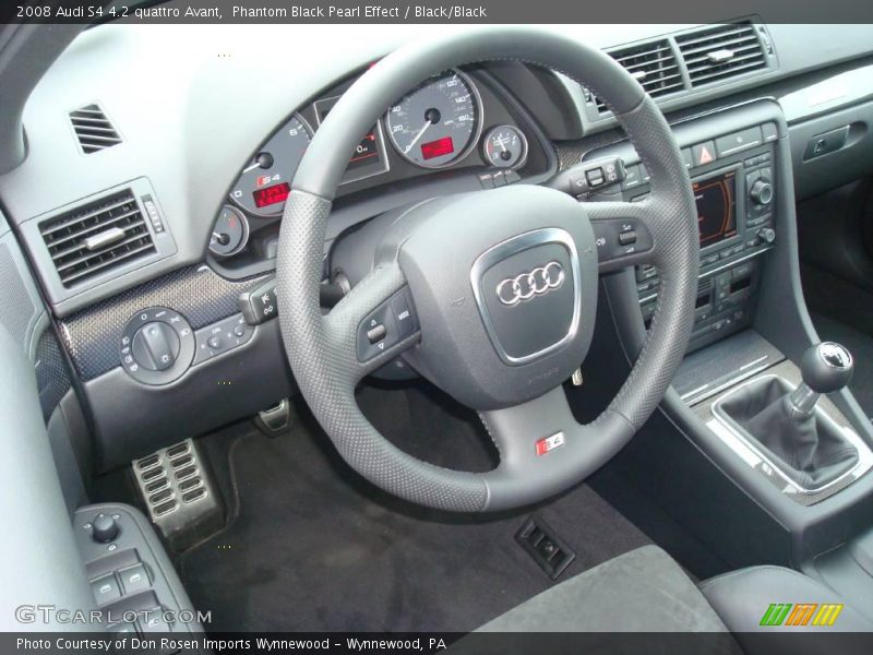 Phantom Black Pearl Effect / Black/Black 2008 Audi S4 4.2 quattro Avant
