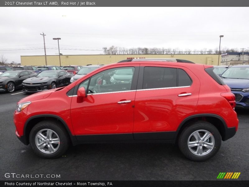 Red Hot / Jet Black 2017 Chevrolet Trax LT AWD