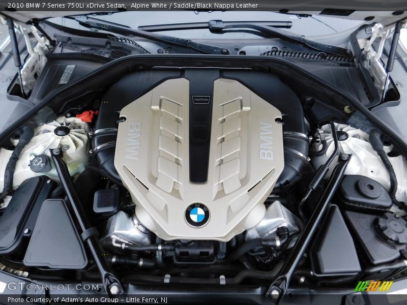 Alpine White / Saddle/Black Nappa Leather 2010 BMW 7 Series 750Li xDrive Sedan