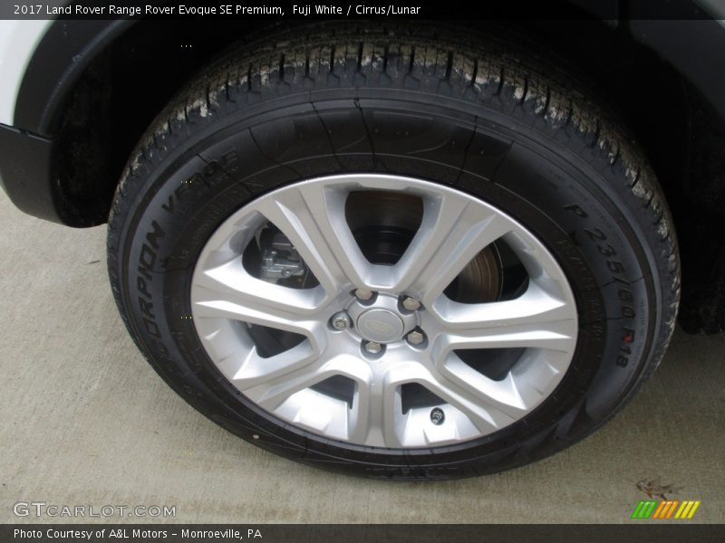 Fuji White / Cirrus/Lunar 2017 Land Rover Range Rover Evoque SE Premium
