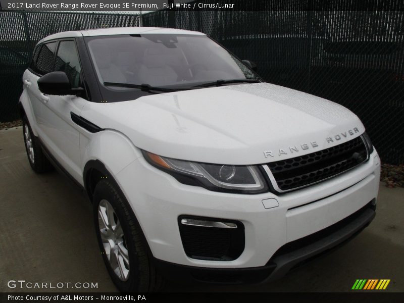 Fuji White / Cirrus/Lunar 2017 Land Rover Range Rover Evoque SE Premium
