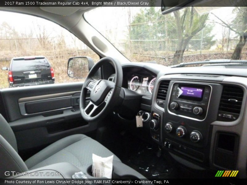 Bright White / Black/Diesel Gray 2017 Ram 1500 Tradesman Regular Cab 4x4