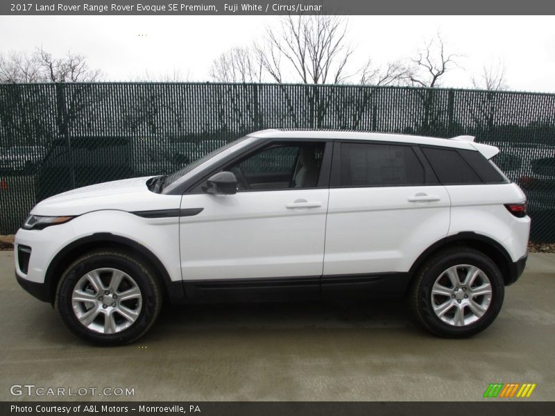 Fuji White / Cirrus/Lunar 2017 Land Rover Range Rover Evoque SE Premium