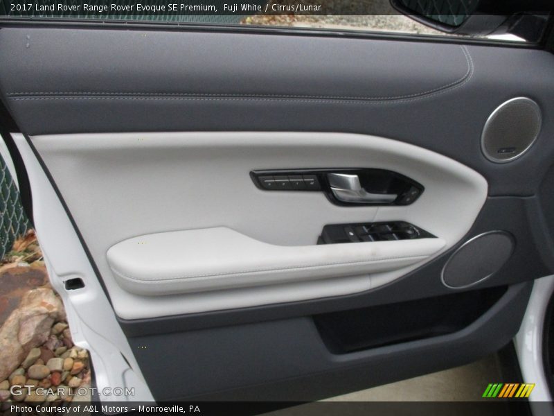 Fuji White / Cirrus/Lunar 2017 Land Rover Range Rover Evoque SE Premium