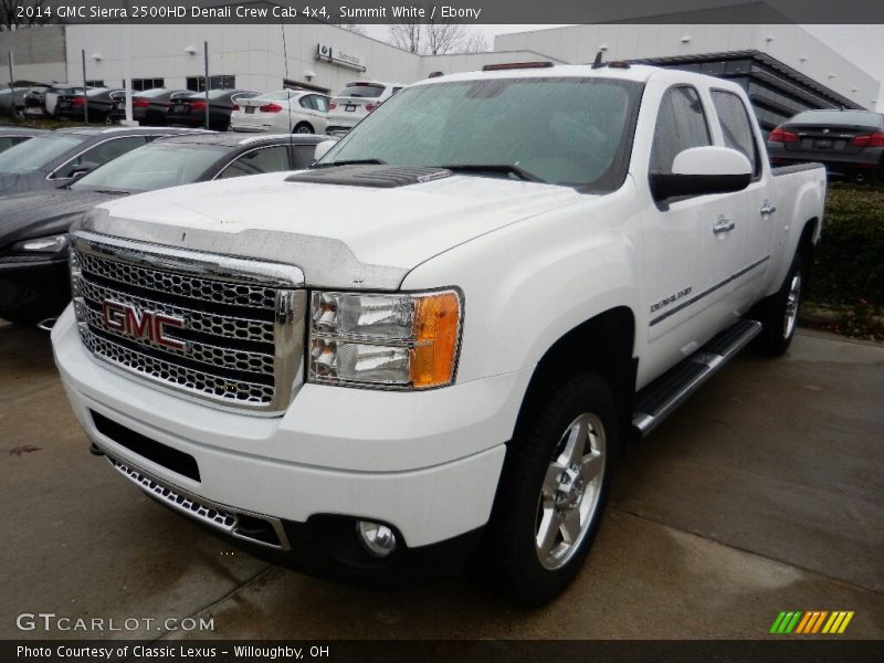 Summit White / Ebony 2014 GMC Sierra 2500HD Denali Crew Cab 4x4