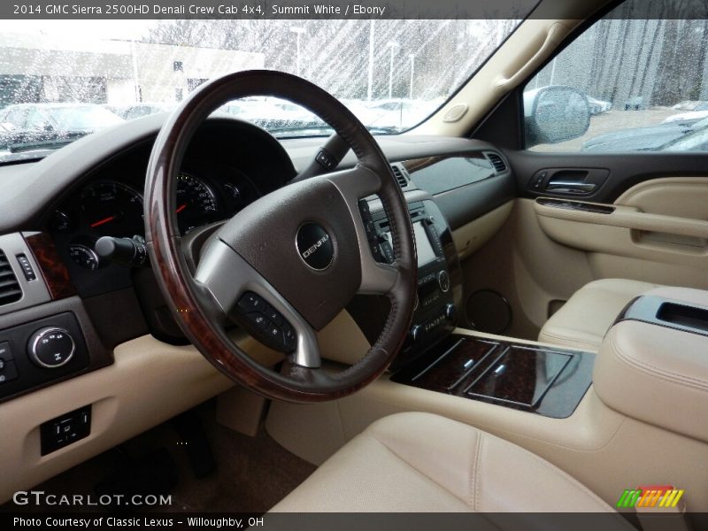 Summit White / Ebony 2014 GMC Sierra 2500HD Denali Crew Cab 4x4