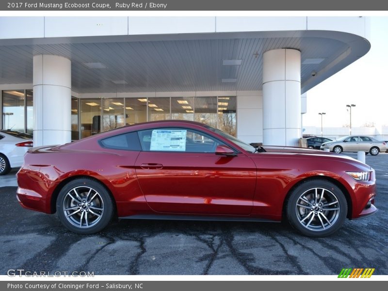 Ruby Red / Ebony 2017 Ford Mustang Ecoboost Coupe