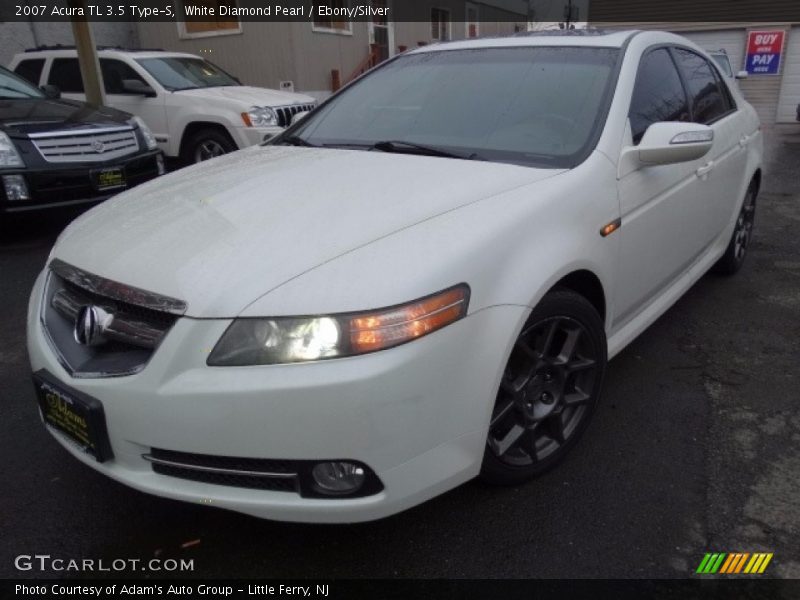 White Diamond Pearl / Ebony/Silver 2007 Acura TL 3.5 Type-S