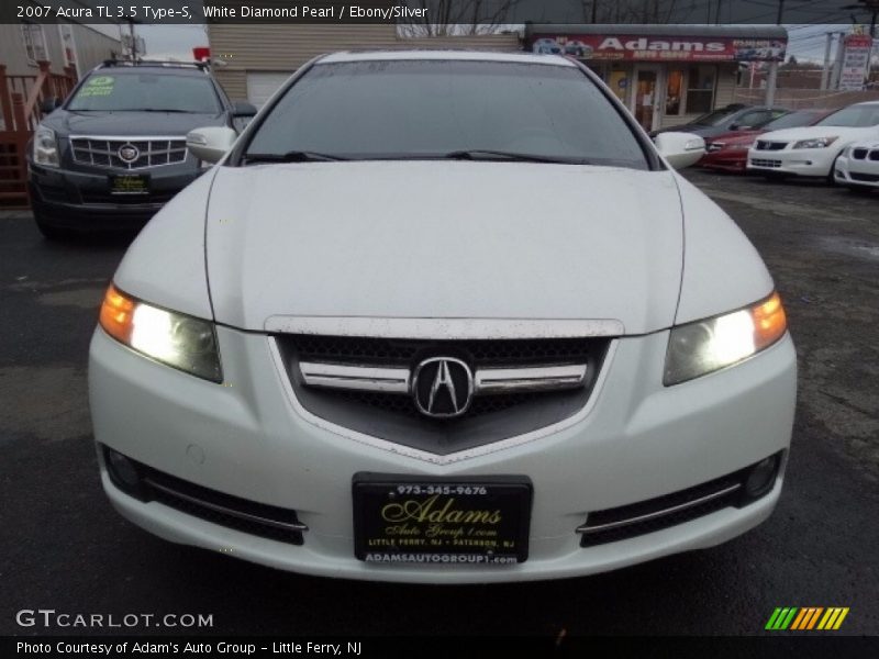 White Diamond Pearl / Ebony/Silver 2007 Acura TL 3.5 Type-S