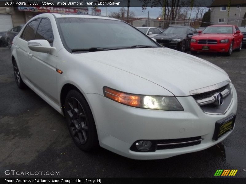 White Diamond Pearl / Ebony/Silver 2007 Acura TL 3.5 Type-S